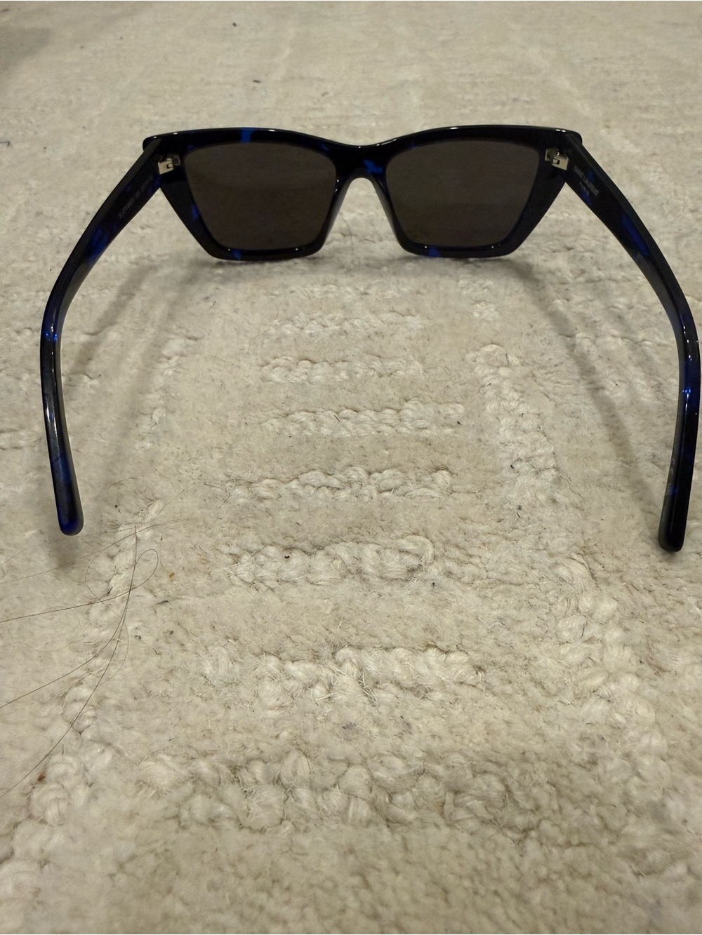 Saint Laurent SL276 Mica Black/Blue Tortoise Cat-Eye MC Sunglasses - Picture 6 of 6